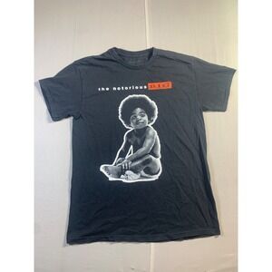 The Notorious B.I.G. Graphic T-Shirt Black Hip Hop Rap Tee Size medium